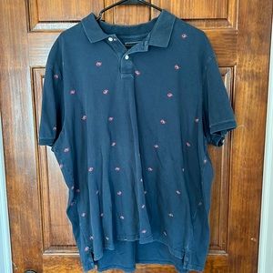 Sonoma Men's Crab Print Polo Shirt